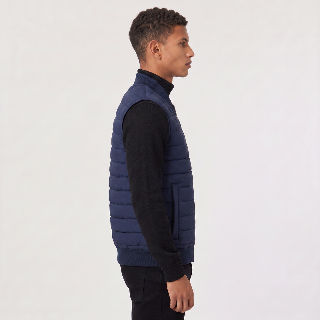 Men's Lightweight Quilted Full Zip Bodywarmer Vest