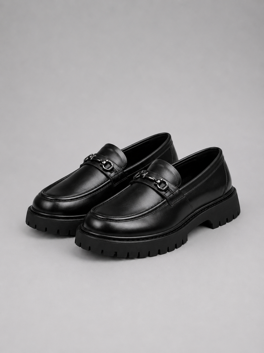 Men's Classic Leather Chunky Sole Loafers