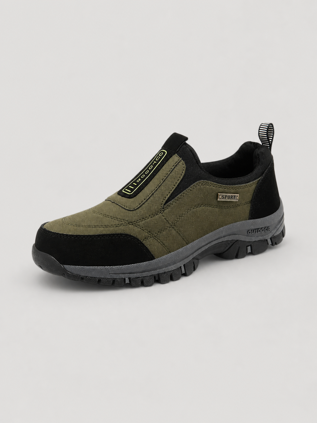 Men's Casual Durable Slip-On Leather Walking Shoes