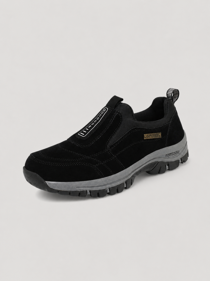 Men's Casual Durable Slip-On Leather Walking Shoes