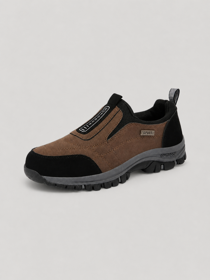 Men's Casual Durable Slip-On Leather Walking Shoes