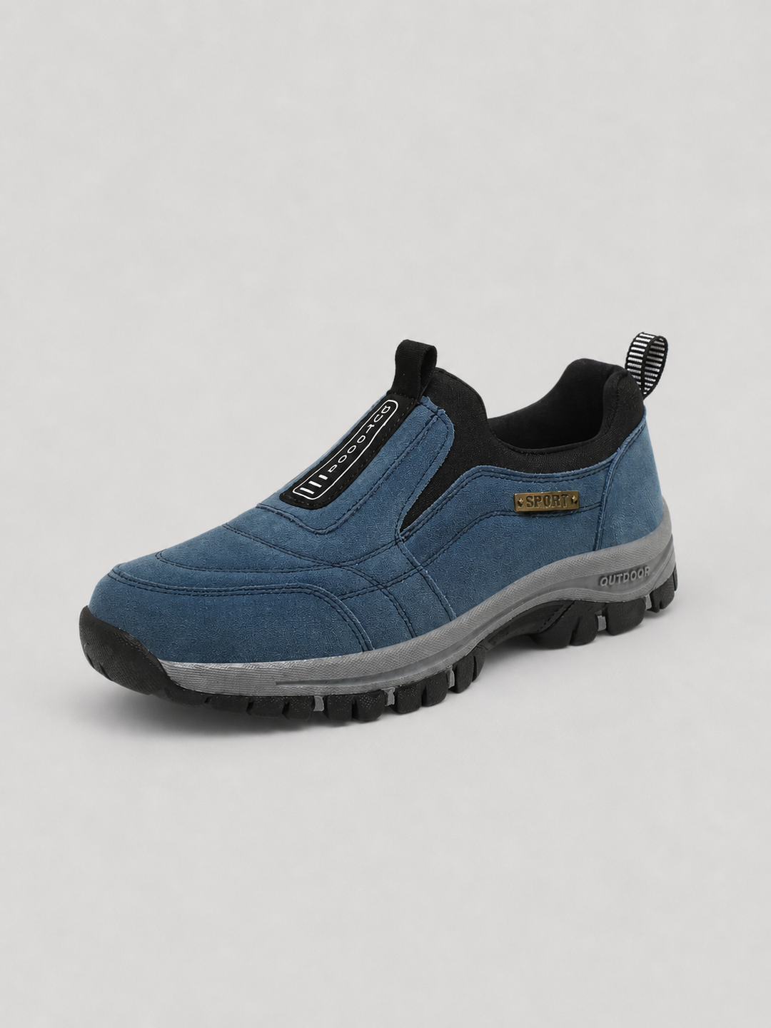 Men's Casual Durable Slip-On Leather Walking Shoes