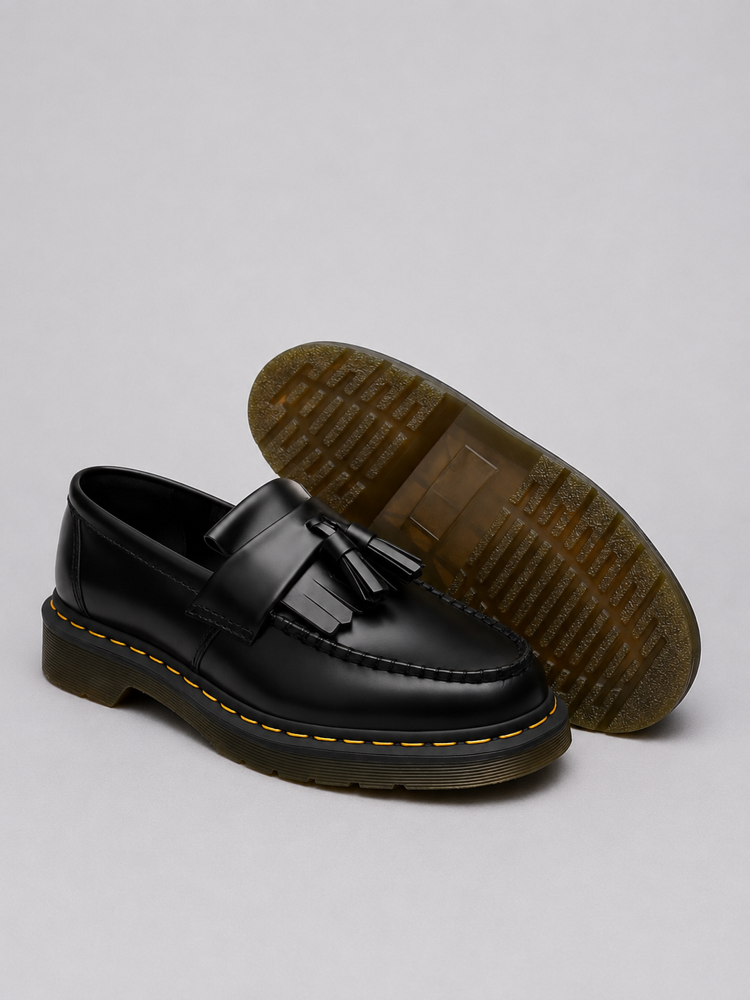 Men's Classic Leather Tassel Loafers Slip-On Shoes