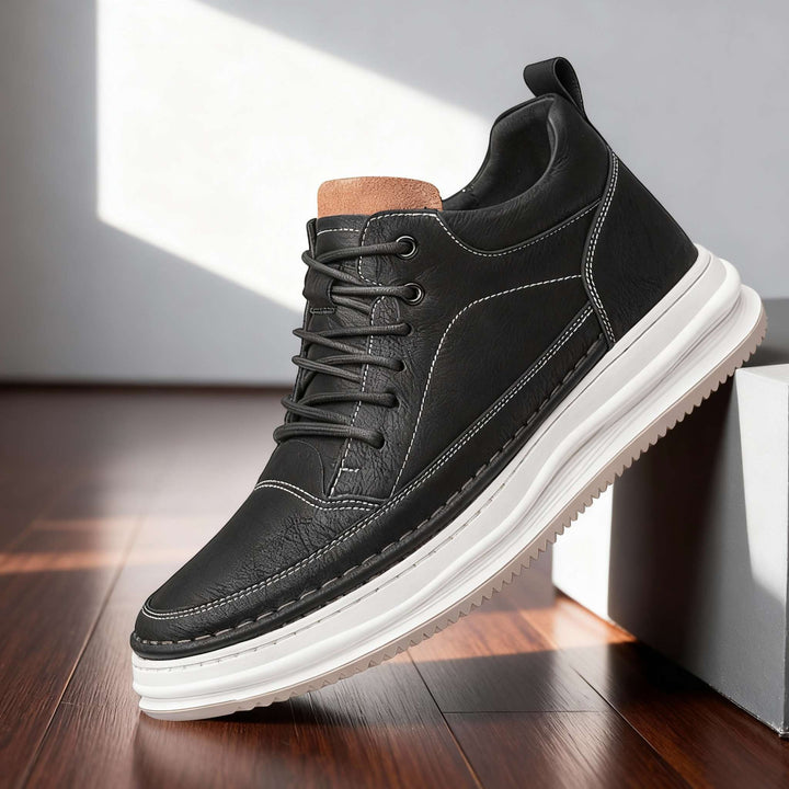 Men's Casual Leather Cushioned Trainers