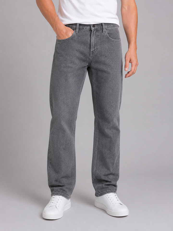 Men's Classic Regular Fit Denim Straight Leg Jeans