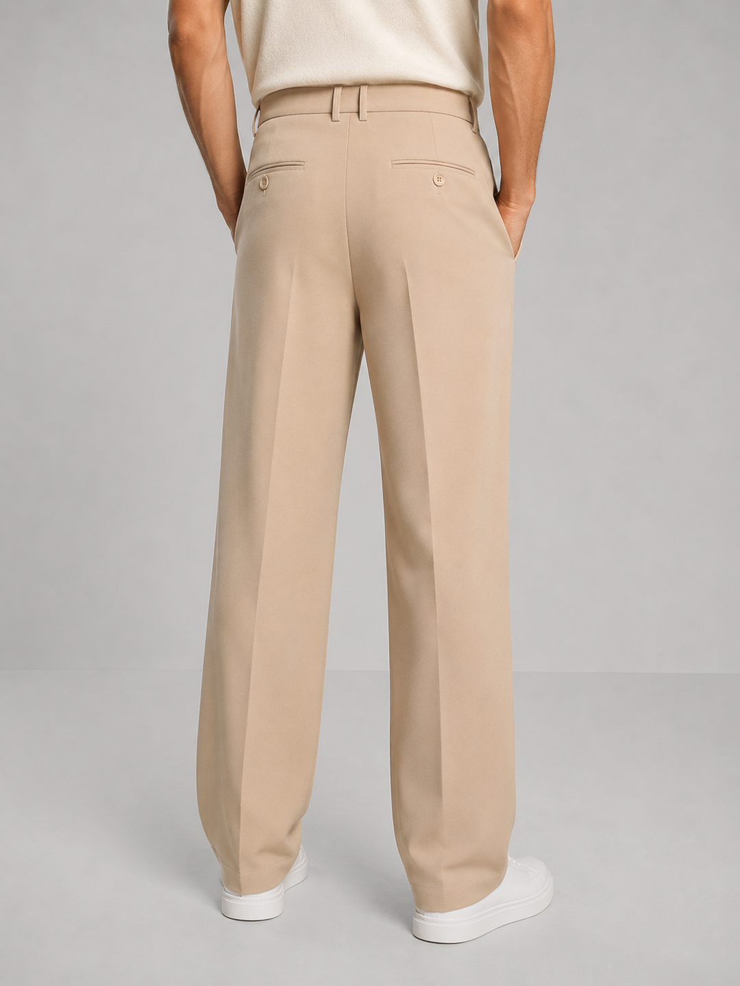 Men's Smart Tailored Straight Leg Trousers