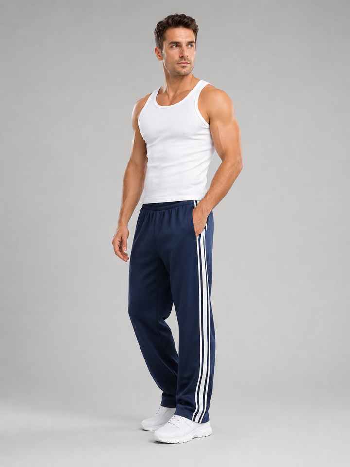 Men's Casual Relaxed Fit Track Pants with Pockets