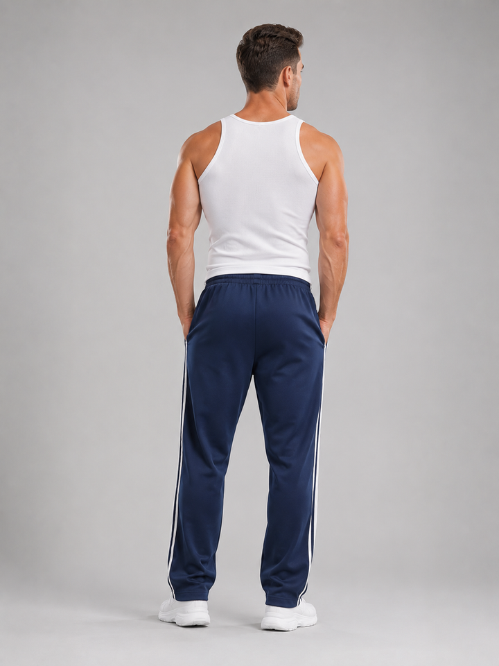 Men's Casual Relaxed Fit Track Pants with Pockets