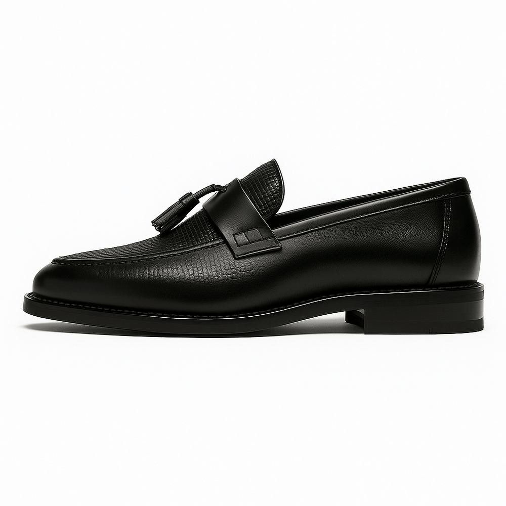 Men's Refined Woven Leather Tassel Loafers