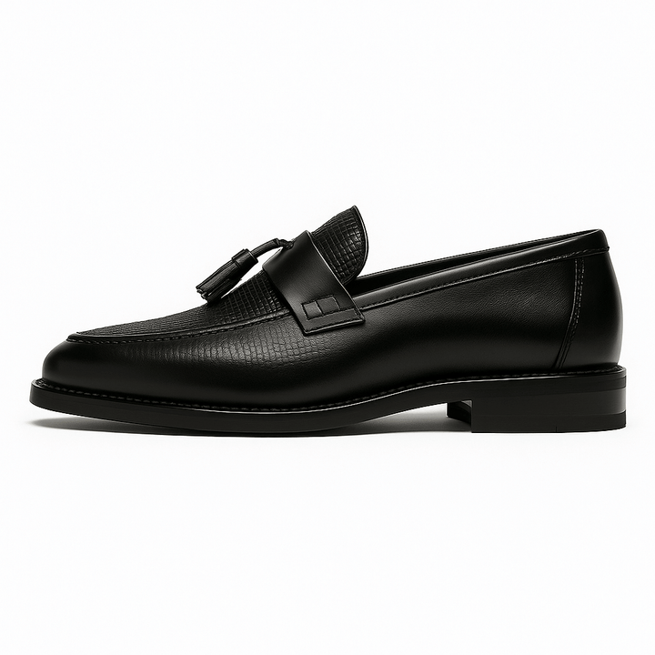 Men's Refined Woven Leather Tassel Loafers
