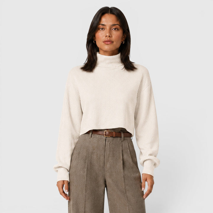 Women's Elegant Knit Roll Neck Jumper