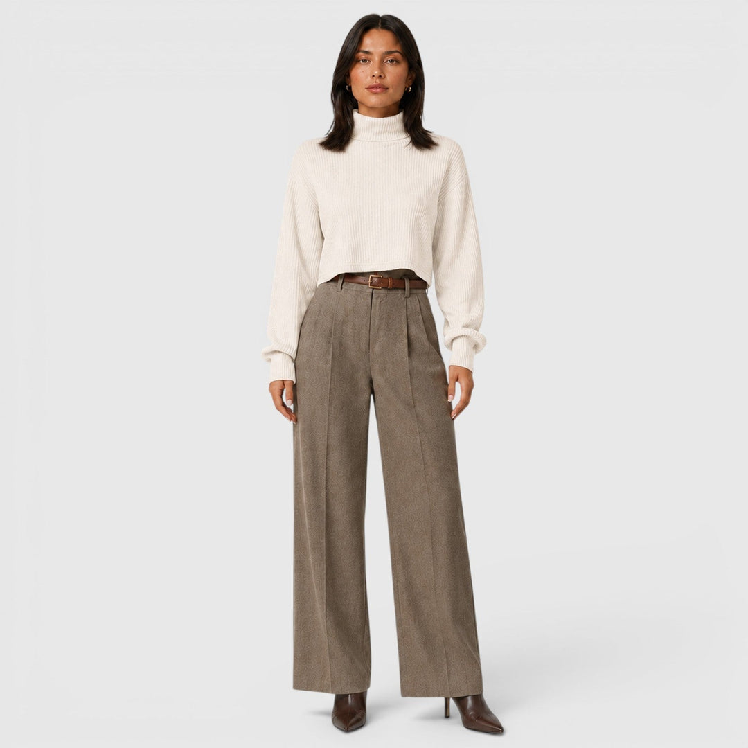 Women's Elegant Knit Roll Neck Jumper