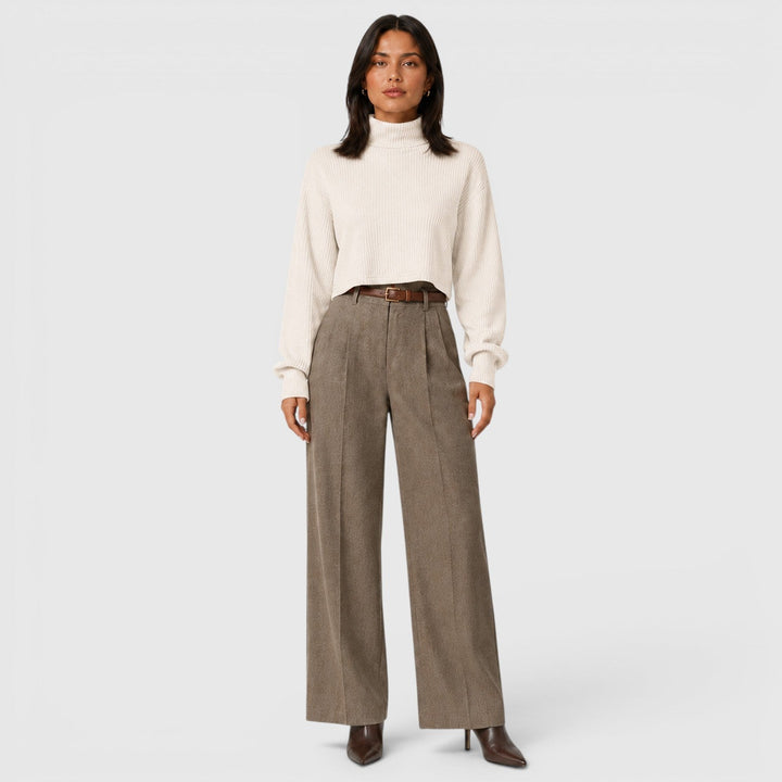 Women's Elegant Knit Roll Neck Jumper