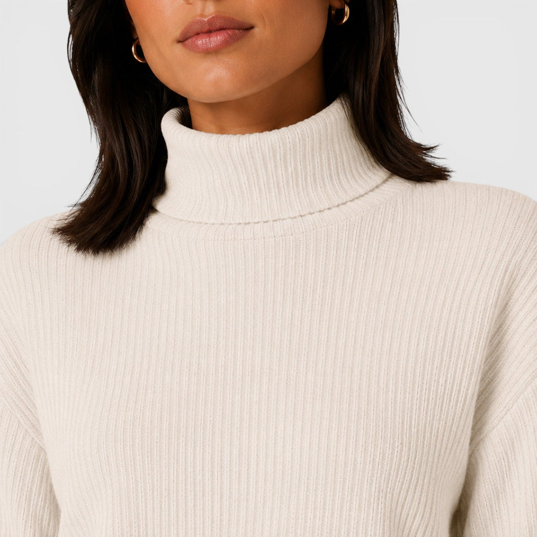 Women's Elegant Knit Roll Neck Jumper