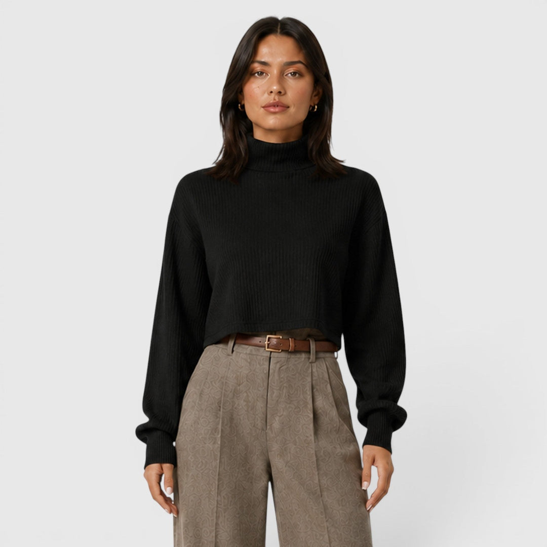 Women's Elegant Knit Roll Neck Jumper