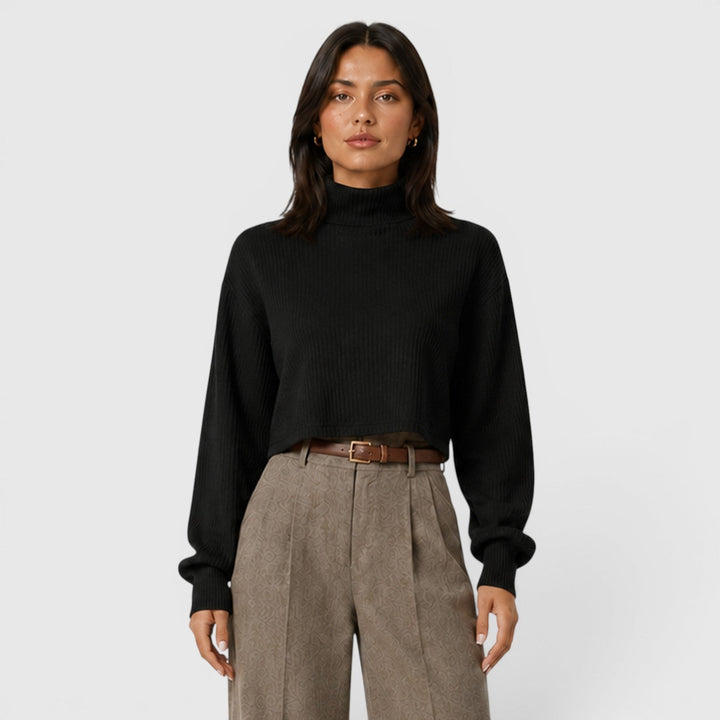 Women's Elegant Knit Roll Neck Jumper