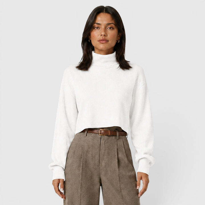 Women's Elegant Knit Roll Neck Jumper
