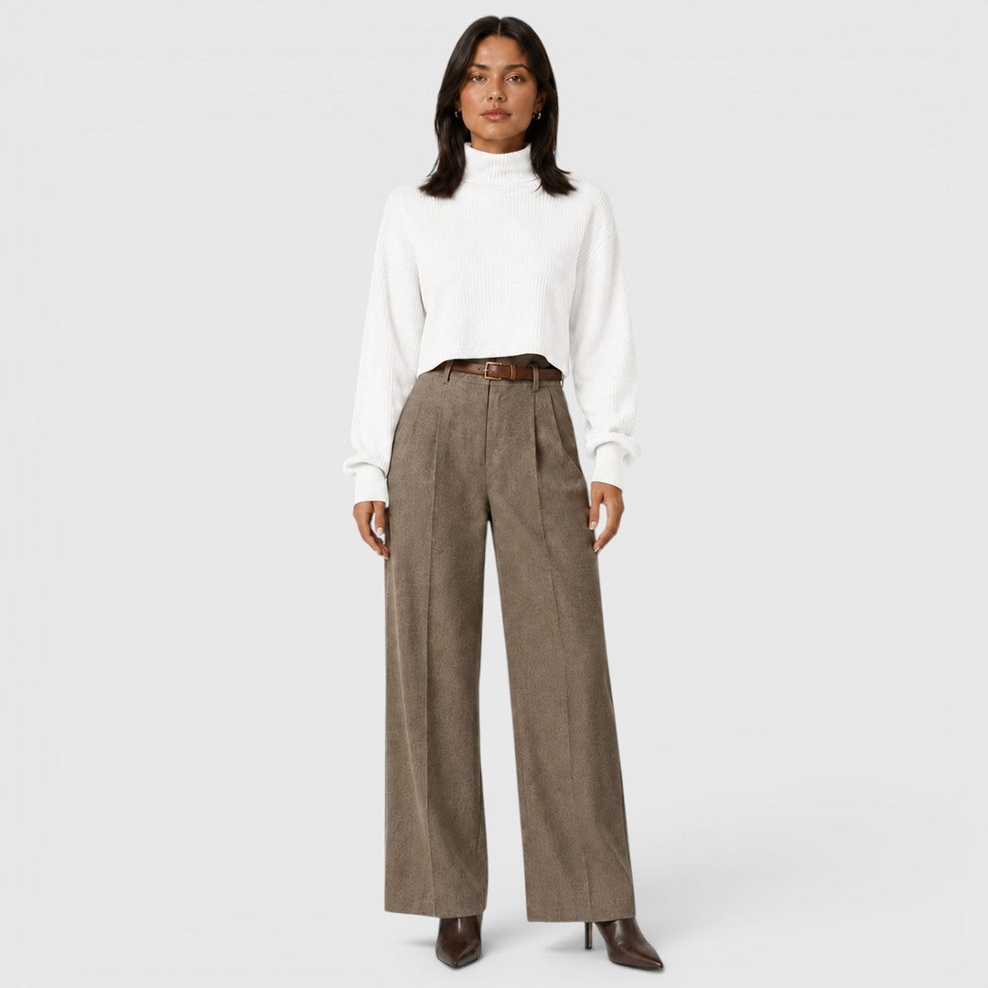 Women's Elegant Knit Roll Neck Jumper
