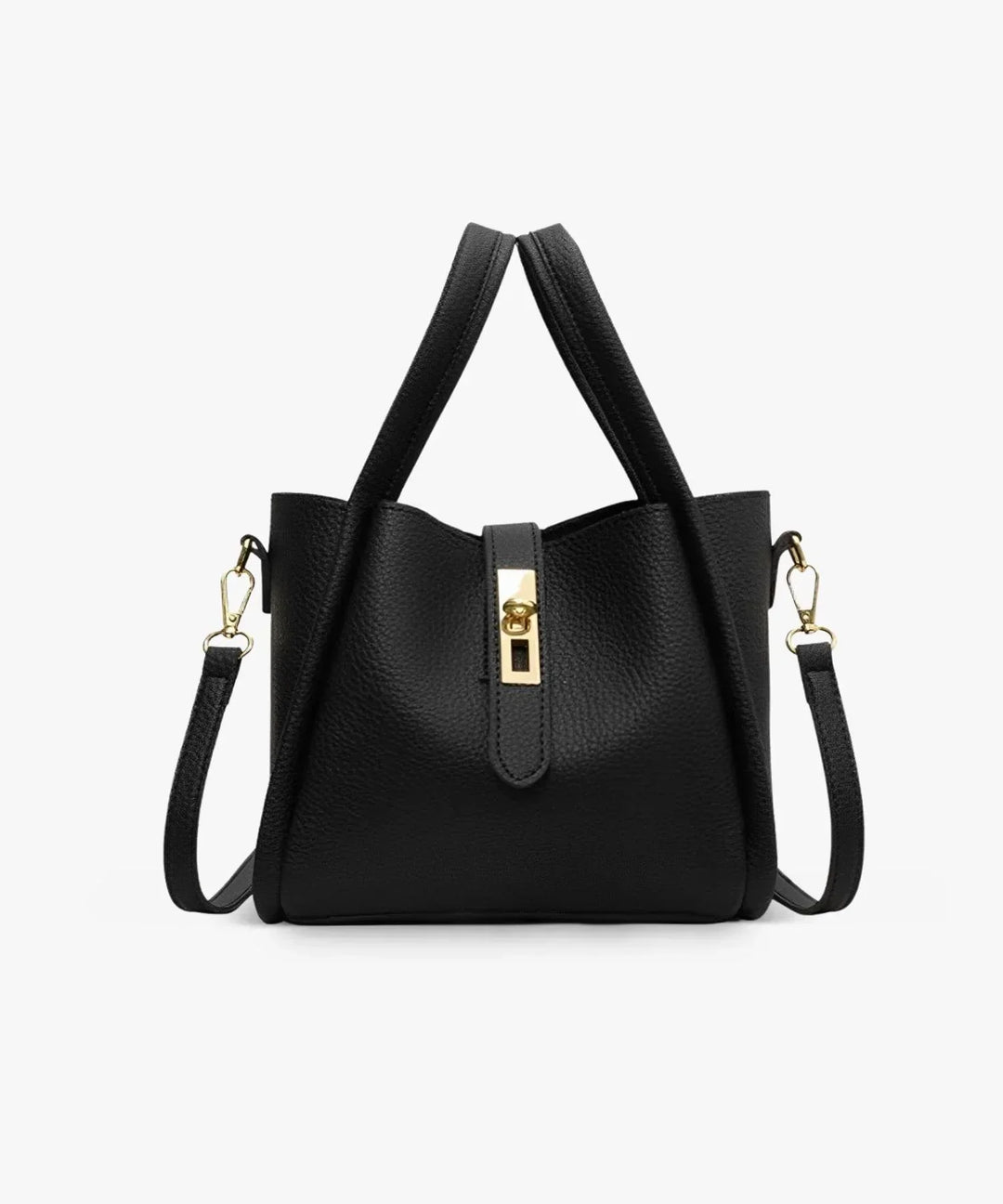 Women's Casual Leather Tote Bag with Crossbody Strap
