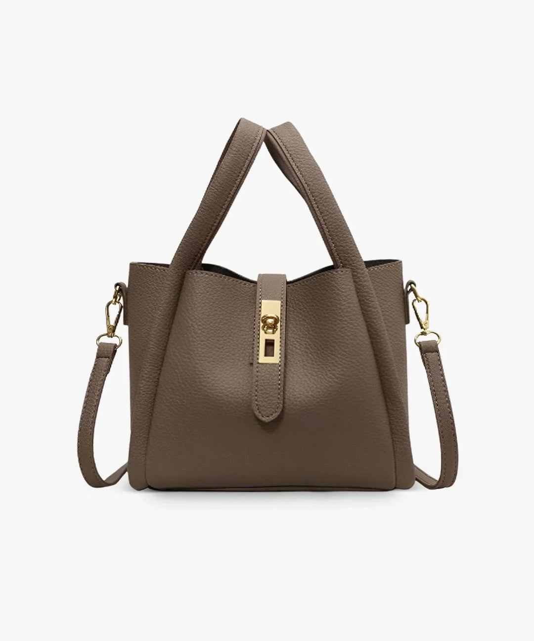 Women's Casual Leather Tote Bag with Crossbody Strap