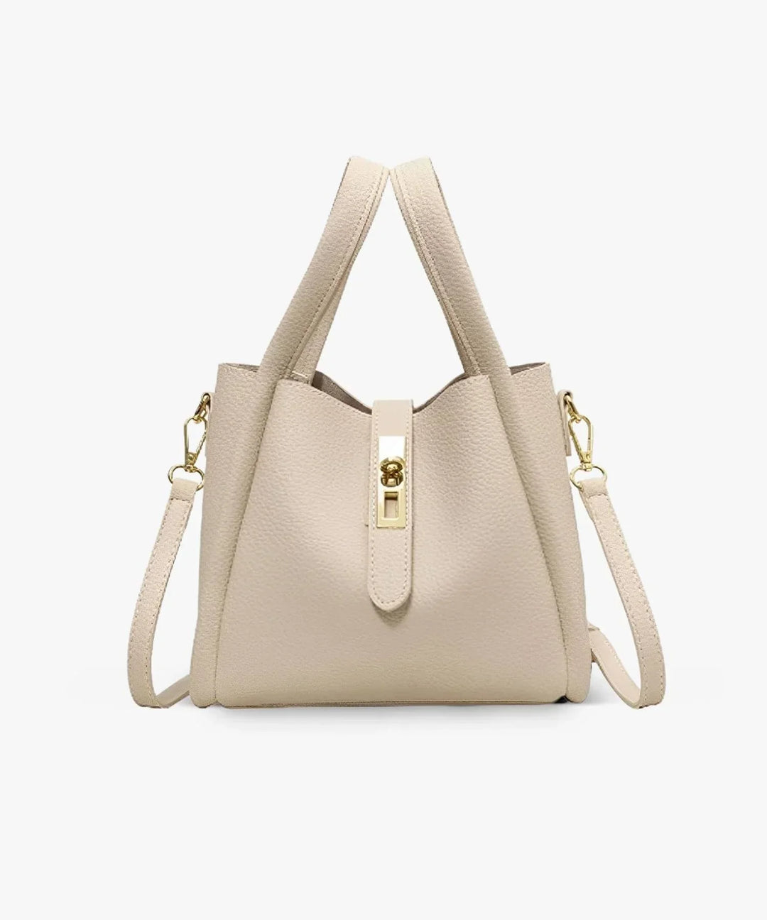 Women's Casual Leather Tote Bag with Crossbody Strap