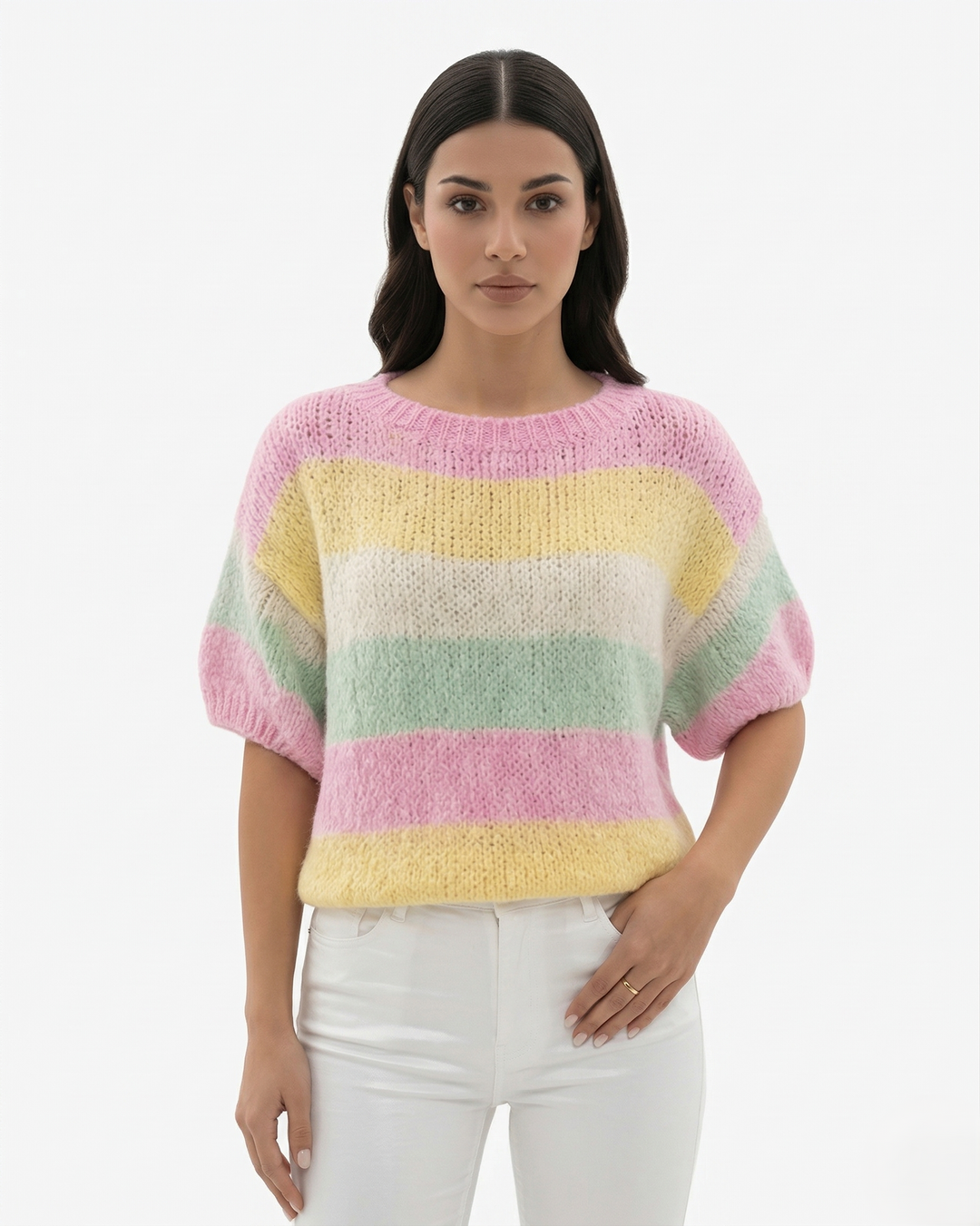 Unisex Knit Sweater Pullover Crew Neck - Clovrio