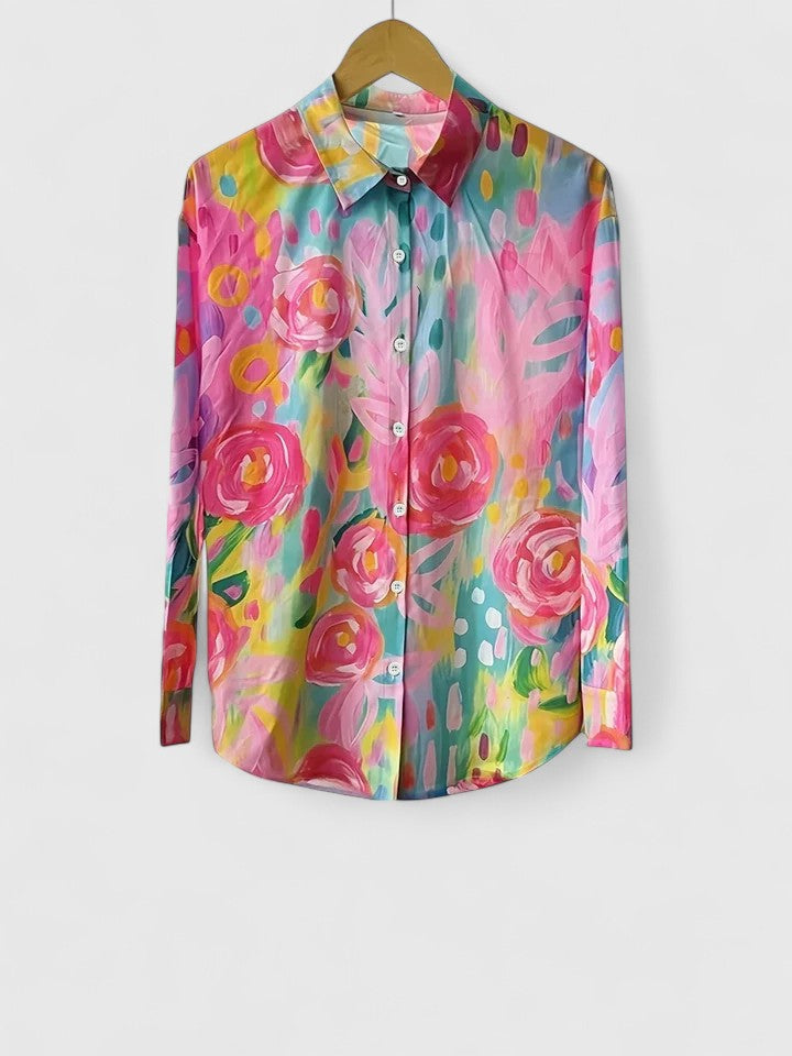 Women's Casual Printed Relaxed Fit Blouse