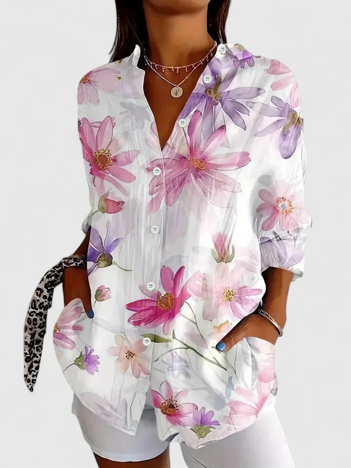 Women's Casual Printed Relaxed Fit Blouse