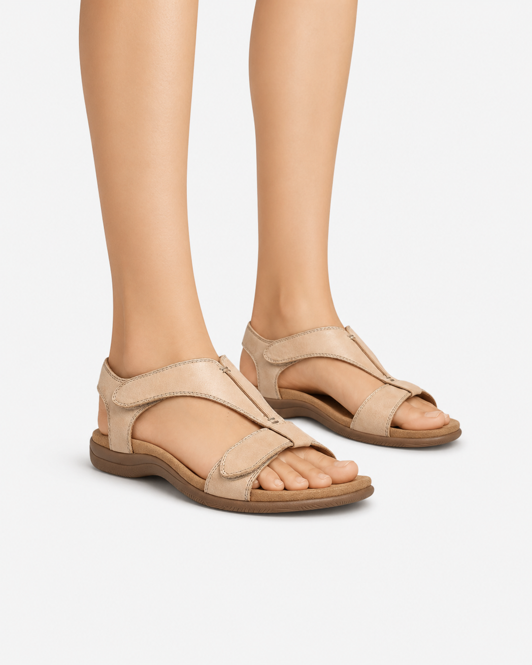 Womens Leather Strap Sandals Comfortable Fit