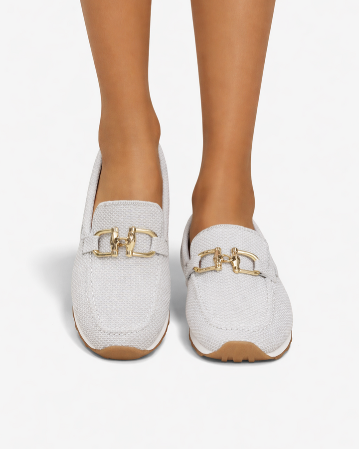 Womens Slip-On Loafers with Mesh Upper