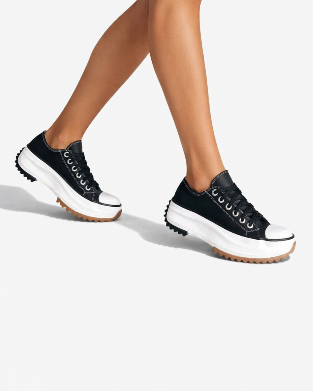 Womens Platform Canvas Trainers Casual Fit - Clovrio