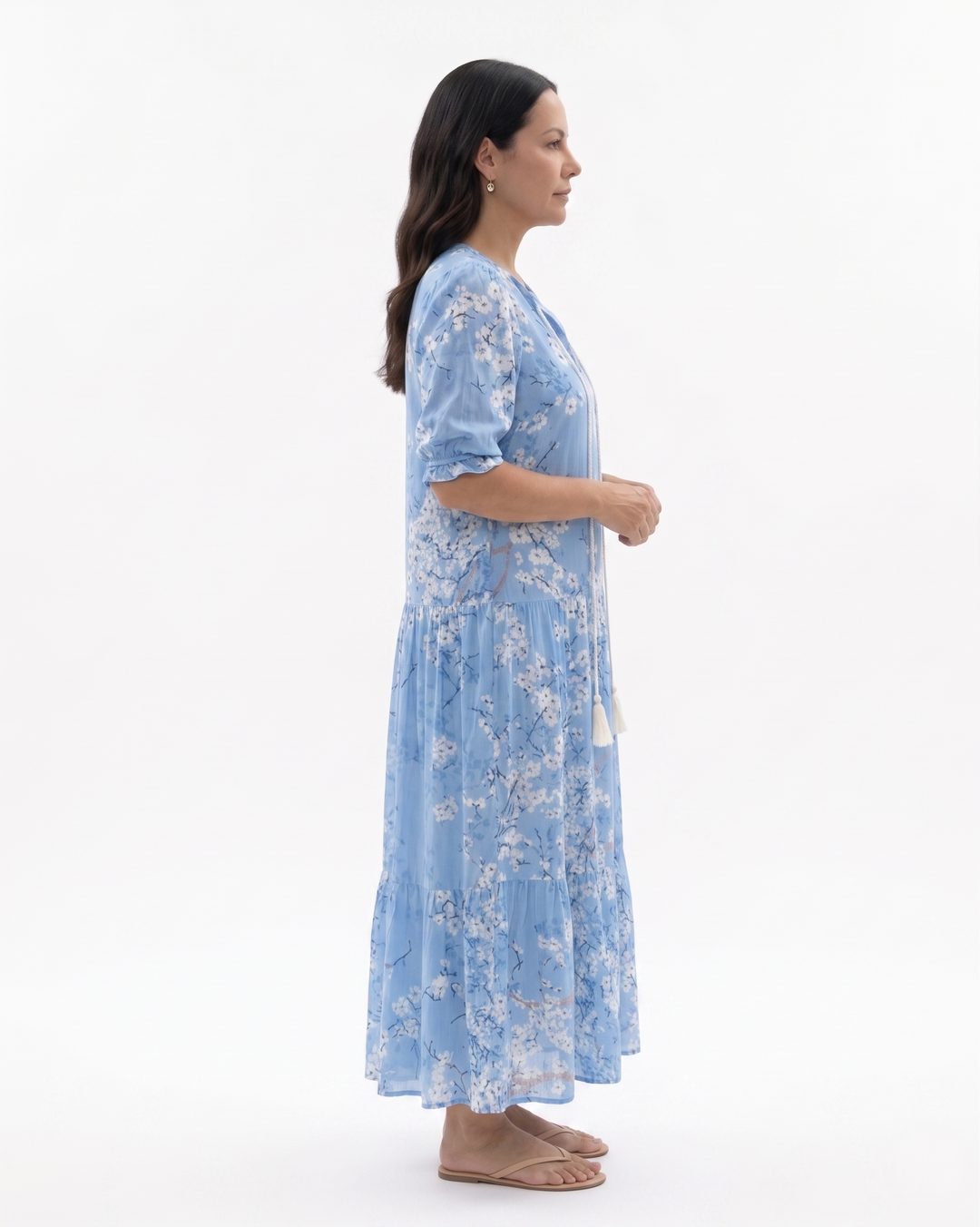 Womens Maxi Dress Bohemian Printed Relaxed Fit