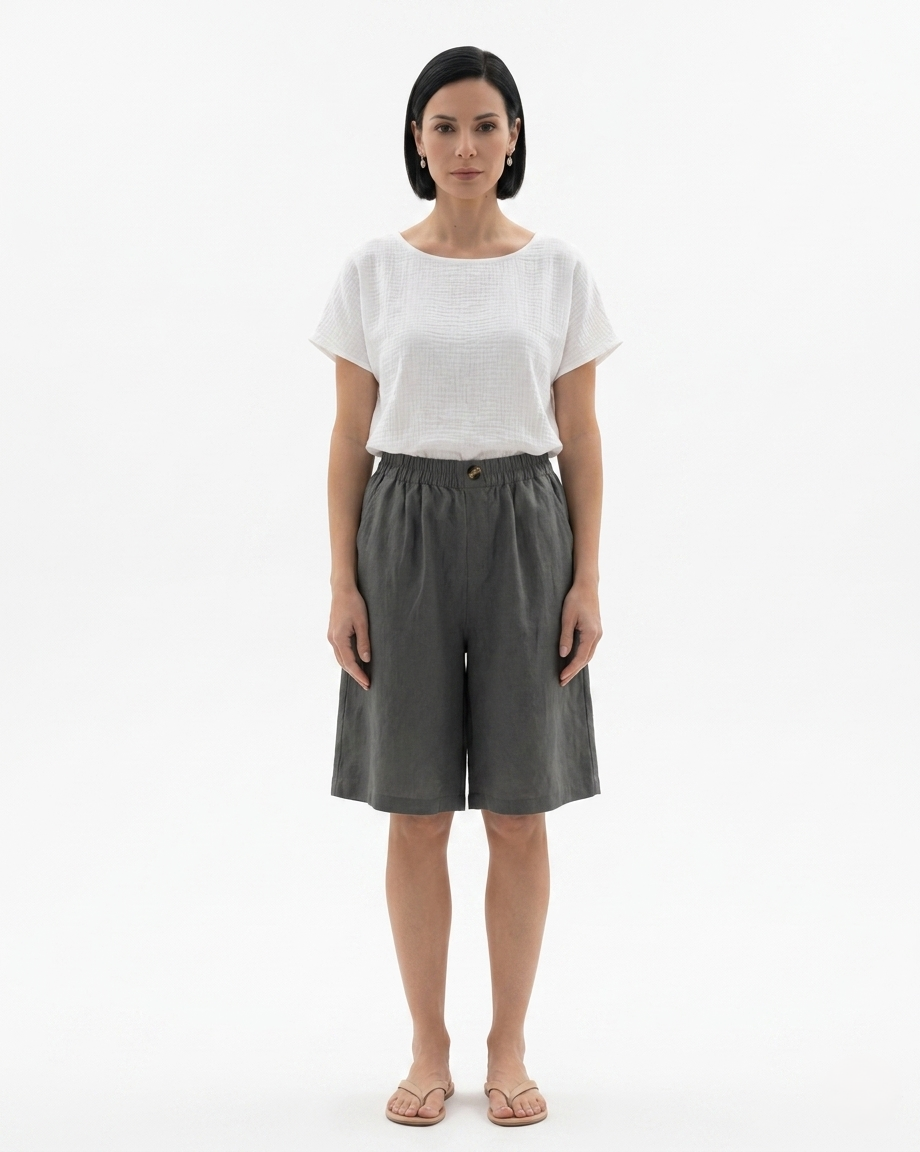 Womens Culotte Shorts Relaxed Fit