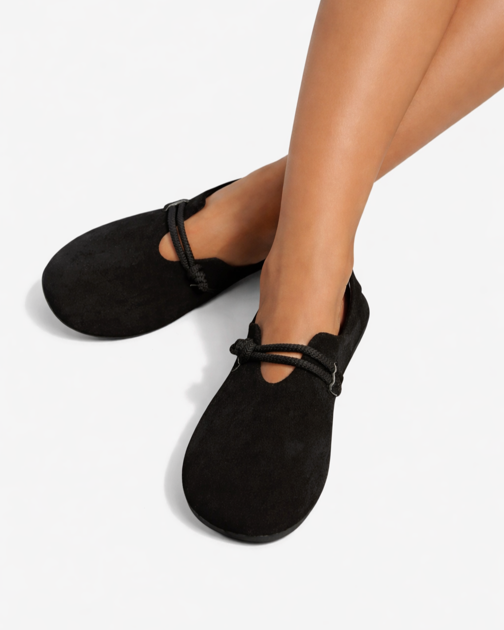 Womens Slip-On Shoes with Rope Detail