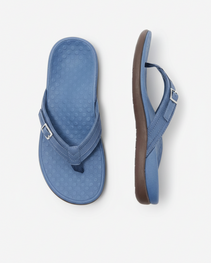 Womens Thong Sandals with Buckle Casual Summer Flip Flops