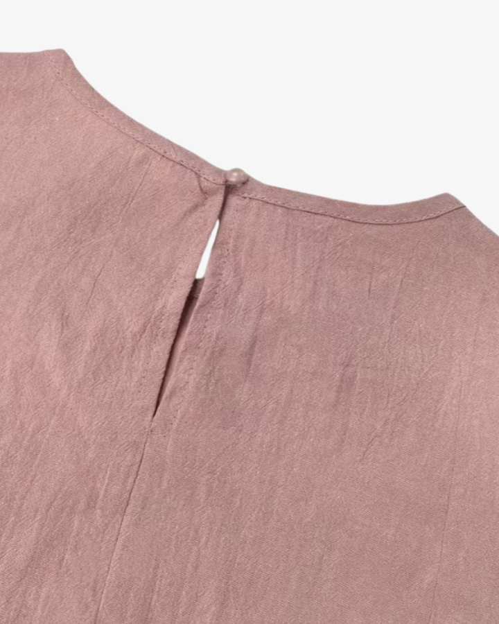 Womens Sleeveless Maxi Dress Crew Neck Tie Waist A-Line