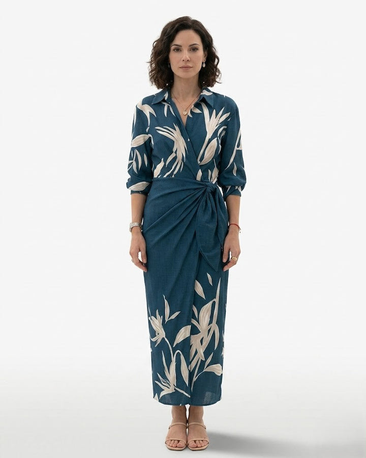 Womens Wrap Dress Printed Style