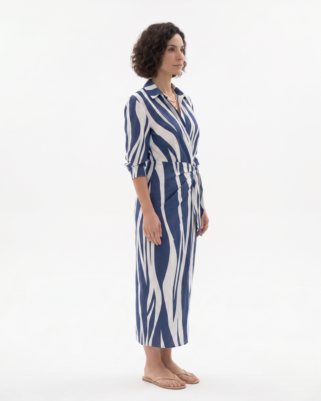 Womens Wrap Dress Printed Style