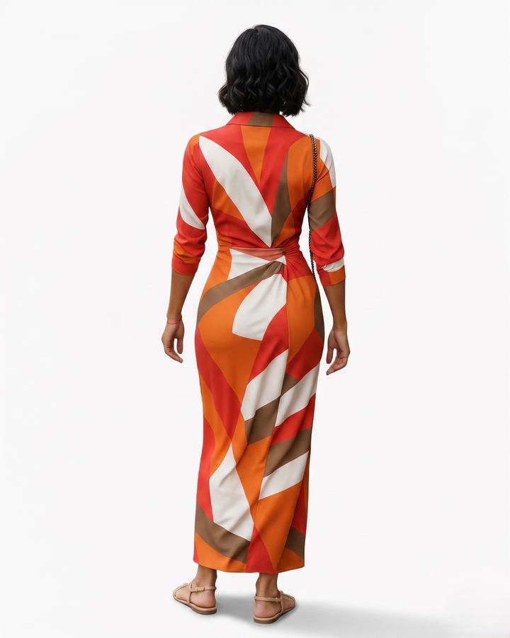 Womens Wrap Dress Printed Style