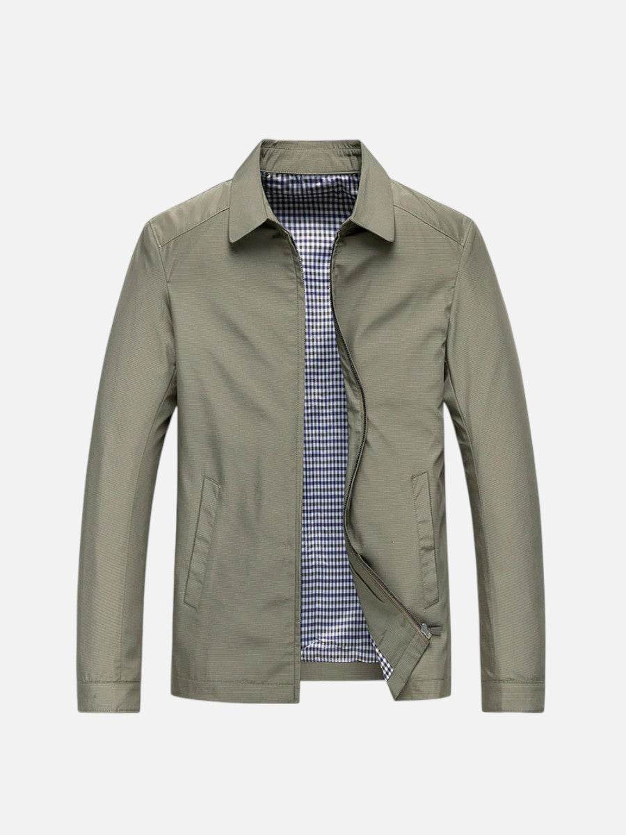 Men's Lightweight Cotton Zip Summer Jacket