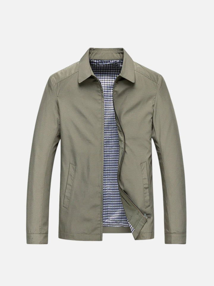 Men's Lightweight Cotton Zip Summer Jacket