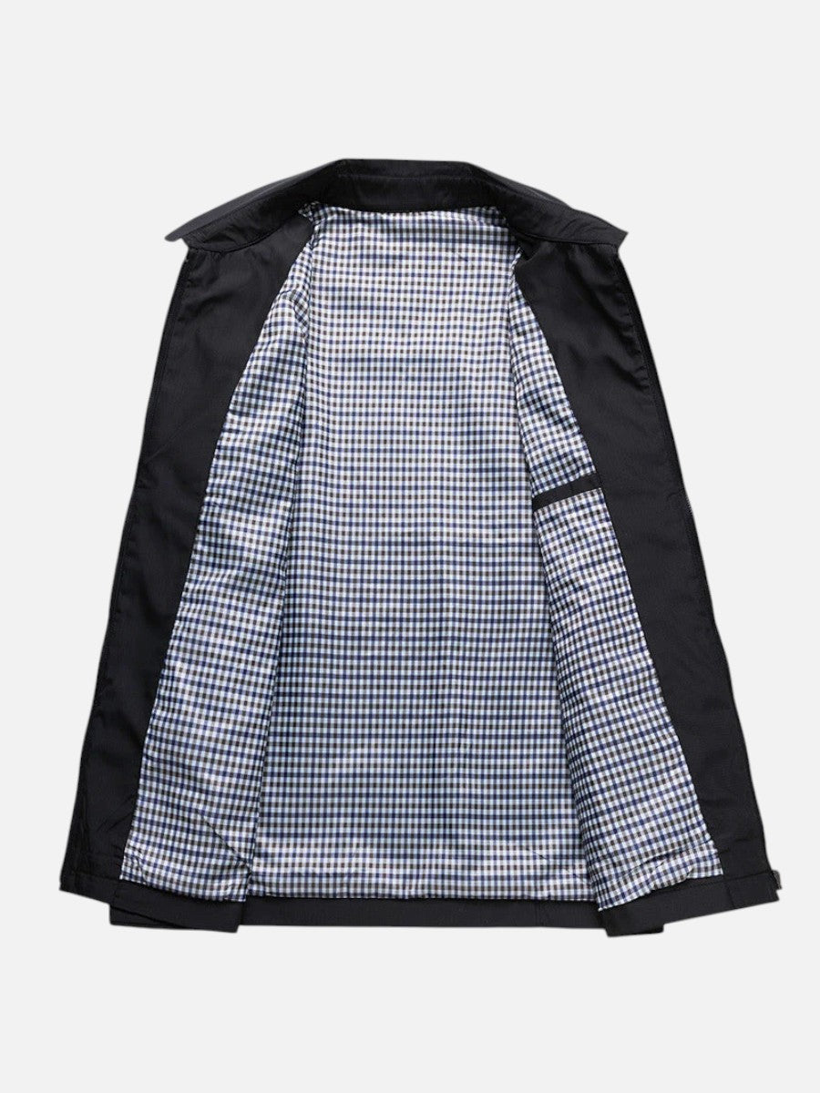 Men's Lightweight Cotton Zip Summer Jacket