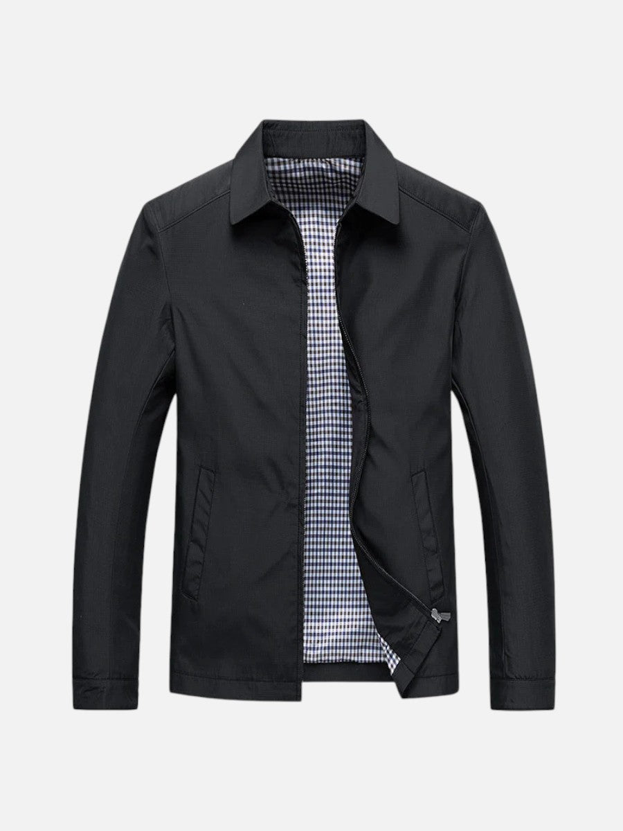 Men's Lightweight Cotton Zip Summer Jacket