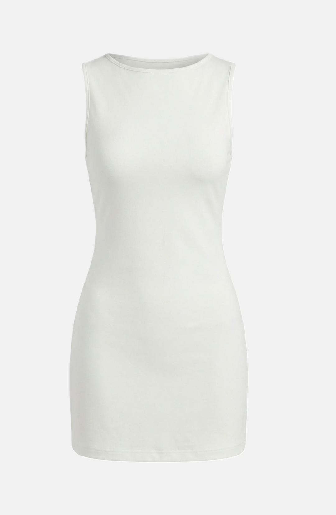 Womens Bodycon Mini Dress Ribbed Knit Sleeveless Stretch