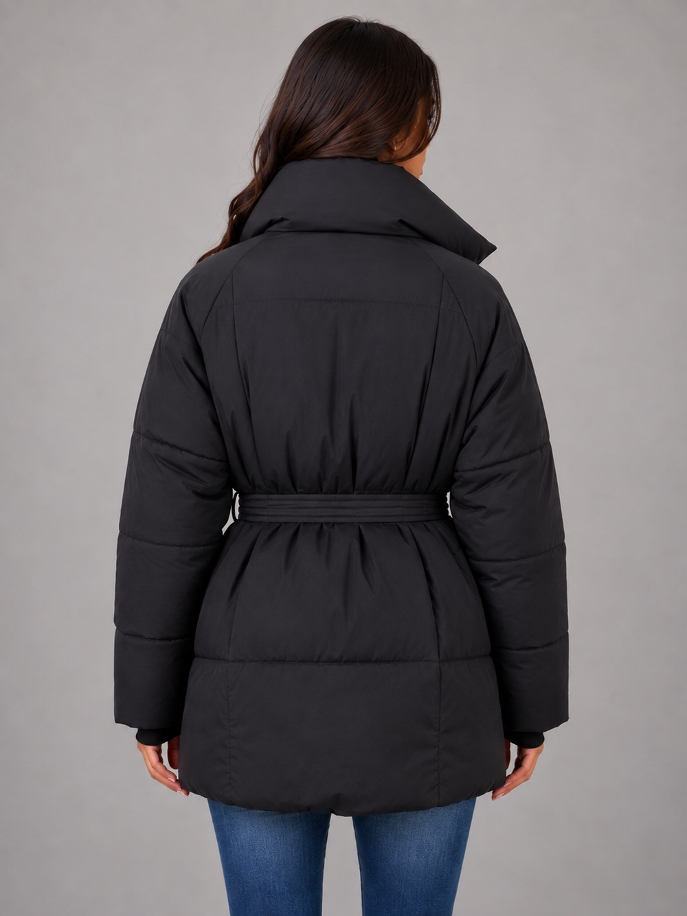 Women's Casual Padded High Collar Puffer Jacket