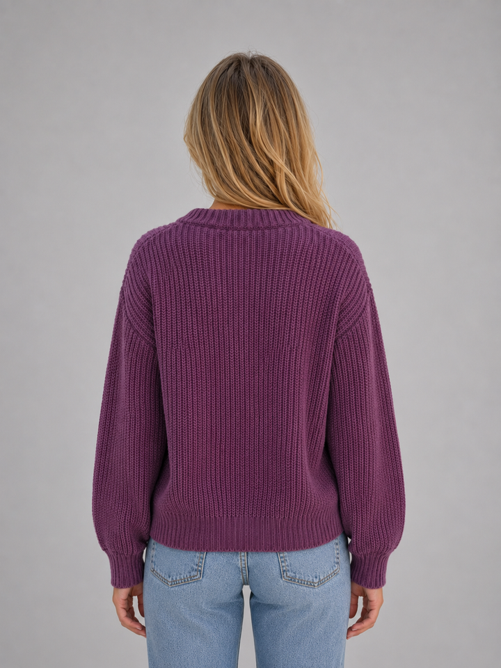 Women's Casual Ribbed Knit Button Front Cardigan