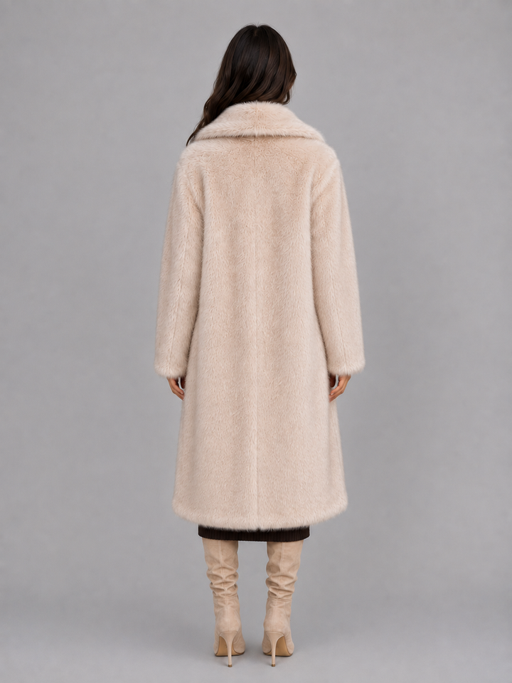 Women's Oversized Plush Faux Fur Long Coat