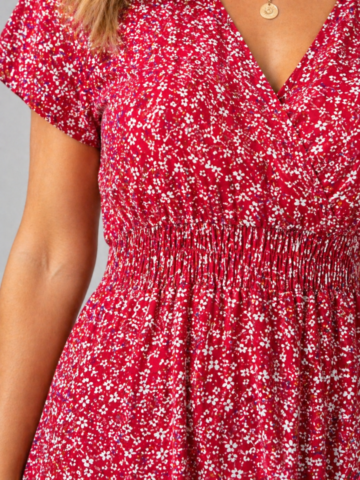 Women's Elegant Floral Print Maxi Dress