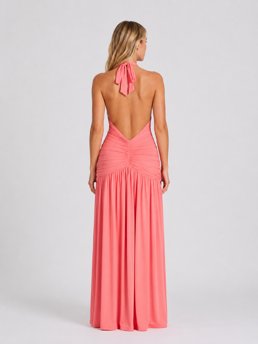 Women's Elegant Halterneck Maxi Dress