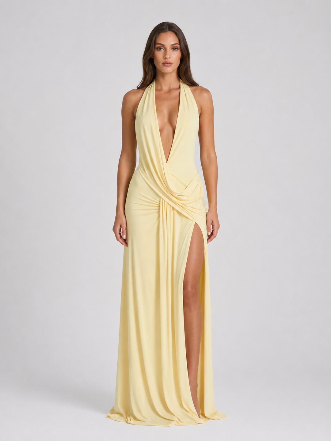 Women's Elegant Halterneck Backless Maxi Dress